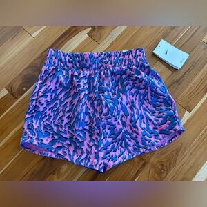 Nike Pink and Purple Athletic Shorts Moisture-Wicking